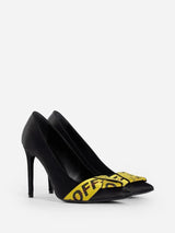 Off-White Black Leather Women Pump