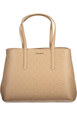 Calvin Klein Beige Polyester Women Handbag