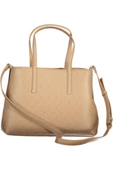 Calvin Klein Beige Polyester Women Handbag