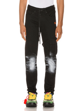 Off-White Elevated Black Cotton Cargo Trousers with Metal Details