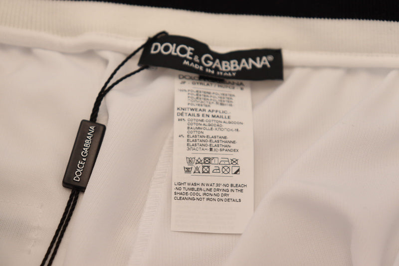 Dolce & Gabbana Elegant White Sport Sweatpants