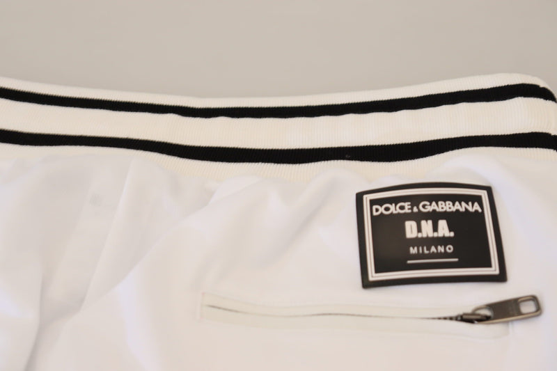 Dolce & Gabbana Elegant White Sport Sweatpants