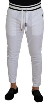 Dolce & Gabbana Elegant White Sport Sweatpants