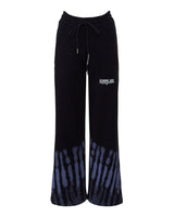 Comme Des Fuckdown Abstract Print Palazzo Pants with Bold Logo