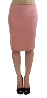 Exte Chic Pink Pencil Skirt for Elegant Evenings