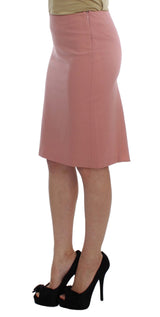 Exte Chic Pink Pencil Skirt for Elegant Evenings