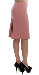 Exte Chic Pink Pencil Skirt for Elegant Evenings