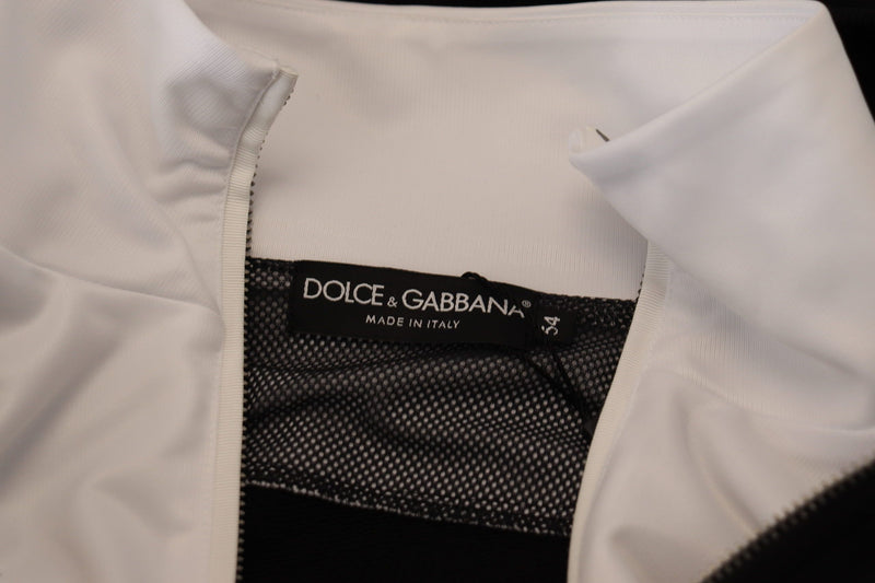 Dolce & Gabbana Elegant Black Bomber Jacket with Hood