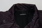 Dolce & Gabbana Elegant Purple Biker Jacket