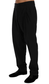 Dolce & Gabbana Elegant Striped Wool Blend Dress Pants