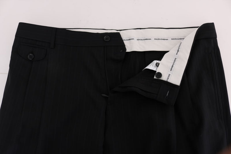 Dolce & Gabbana Elegant Striped Wool Blend Dress Pants