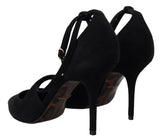 Dolce & Gabbana Elegant Ankle Strap Suede Heels