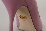 Dolce & Gabbana Devotion Leather Heels in Pink