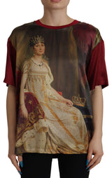 Dolce & Gabbana Silk Josephine Bonaparte Print Blouse