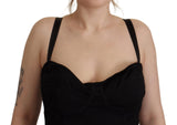 Dolce & Gabbana Elegant Black Viscose Bustier Corset Top