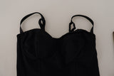 Dolce & Gabbana Elegant Black Viscose Bustier Corset Top