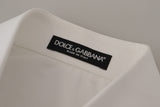 Dolce & Gabbana Elegant White Cotton Collared Shirt