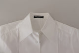 Dolce & Gabbana Elegant White Cotton Collared Shirt