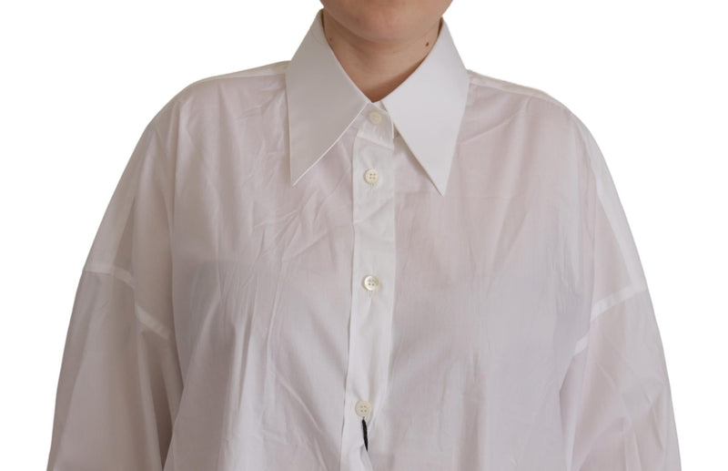 Dolce & Gabbana Elegant White Cotton Buttoned Shirt