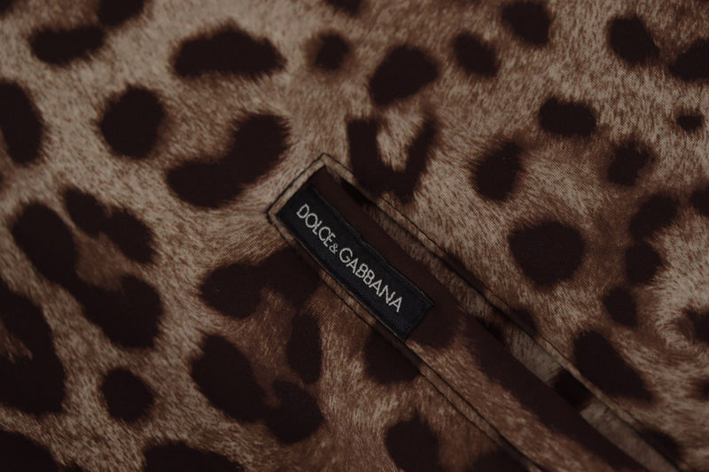 Dolce & Gabbana Elegant Leopard Bomber Jacket