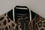 Dolce & Gabbana Elegant Leopard Bomber Jacket