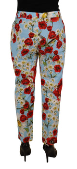 Dolce & Gabbana Elegant Multicolor Mid Waist Pants