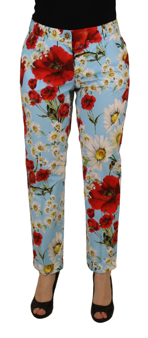 Dolce & Gabbana Elegant Multicolor Mid Waist Pants