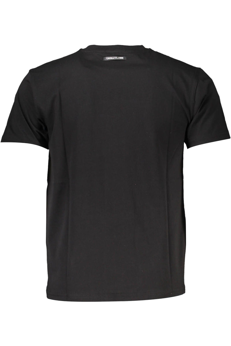 Cavalli Class Black Cotton Men TShirt