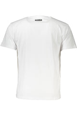 Cavalli Class Elegant White Print Logo Tee