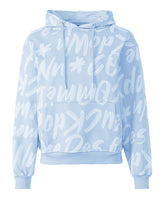 Comme Des Fuckdown Chic Light Blue Cotton Hooded Sweatshirt