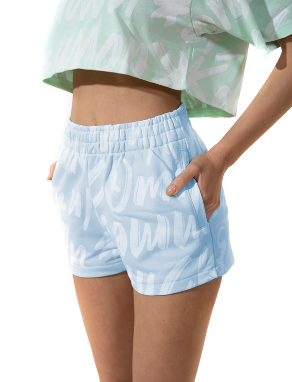 Comme Des Fuckdown Elevate Your Summer Style with Chic Light Blue Cotton Shorts