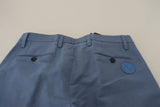 Dolce & Gabbana Elegant Regular Fit Dress Pants in Blue