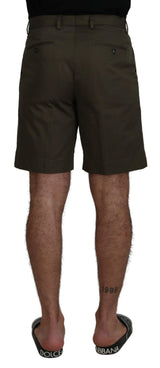 Dolce & Gabbana Elegant Green Cotton Chino Shorts