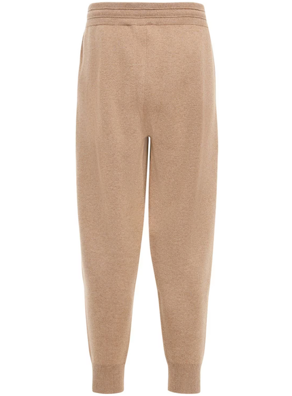 Burberry Elegant Camel Monogram Cashmere Sport Pants