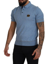 Dolce & Gabbana Elegant Light Blue Polo T-Shirt