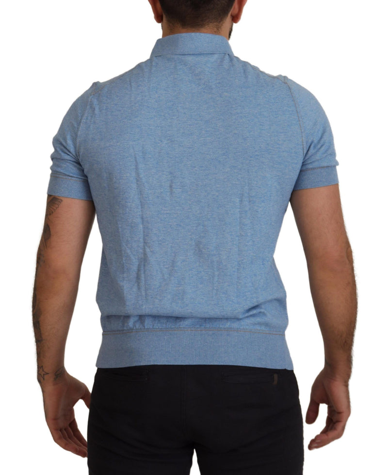 Dolce & Gabbana Elegant Light Blue Polo T-Shirt