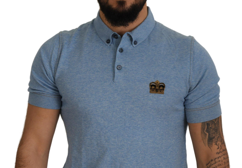 Dolce & Gabbana Elegant Light Blue Polo T-Shirt