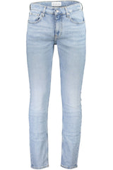 Calvin Klein Light Blue Cotton Men Jeans