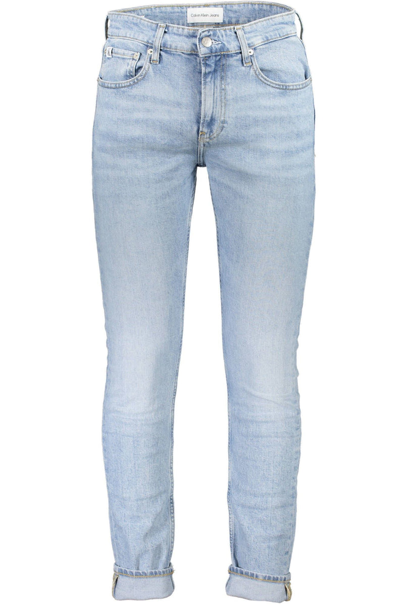 Calvin Klein Light Blue Cotton Men Jeans