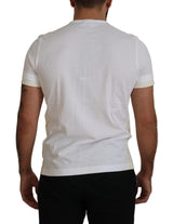 Dolce & Gabbana Elegant White Cotton Tee with DG Chest Pocket