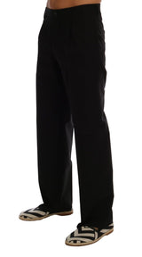 Dolce & Gabbana Elegant Black Cotton Stretch Pants