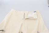 Dolce & Gabbana Elegant Off White Cotton Blend Pants