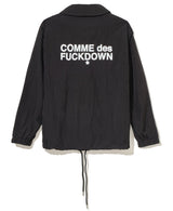 Comme Des Fuckdown Sleek Nylon Bomber Jacket with Signature Prints