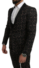 Dolce & Gabbana Elegant Floral Slim Fit Suit