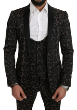 Dolce & Gabbana Elegant Floral Slim Fit Suit