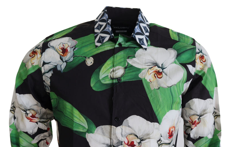 Dolce & Gabbana Floral Elegance Slim Fit Dress Shirt