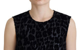 Dolce & Gabbana Elegant Leopard Pattern Mini Shift Dress