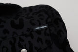 Dolce & Gabbana Chic Leopard Print Button Down Denim Jacket