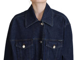 Dolce & Gabbana Elegant Blue Denim Button-Down Jacket