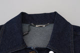 Dolce & Gabbana Elegant Blue Denim Button-Down Jacket